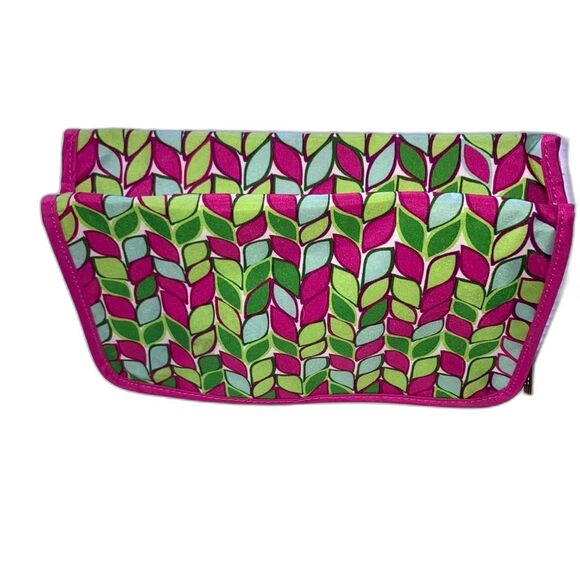 TRINA TURK Clinique Collab Cosmetic Makeup Zipper Travel Bag 10 x 7 x 2.75 in - Picture 10 of 12